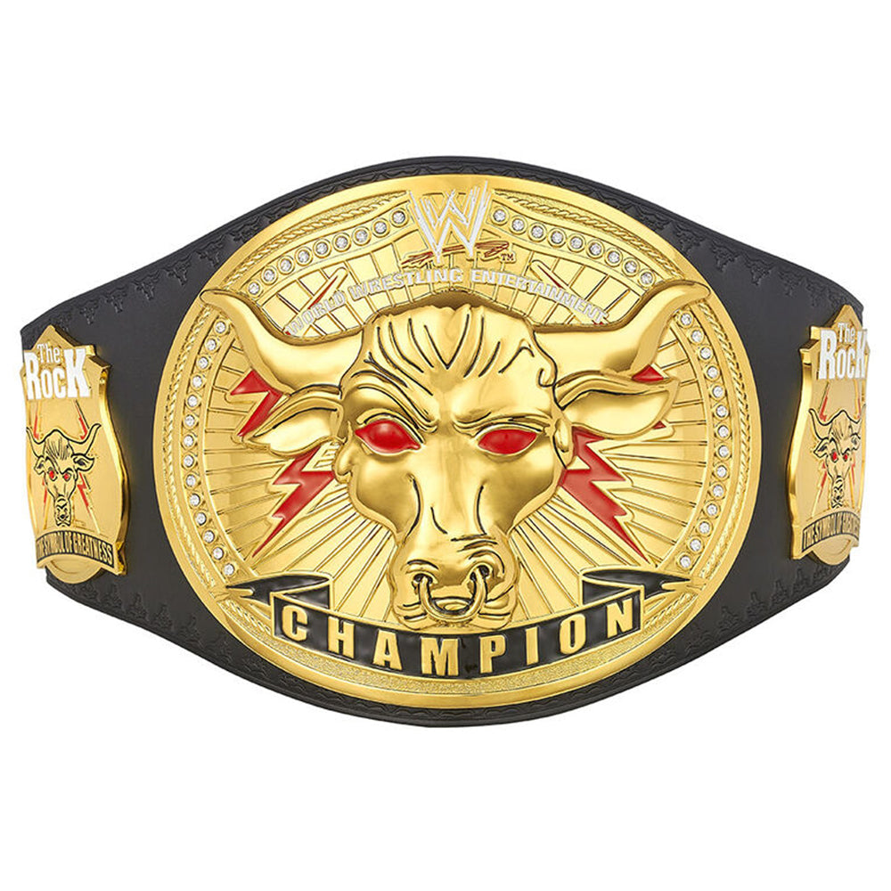 WWE Championship Title Belt The Rock Brahma Bull WWE World Heavy Championship Wrestling Title Belts