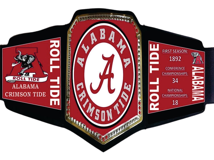 Alabama Crimson Tide WWE College Legacy Title Belt Wrestling Title Belts