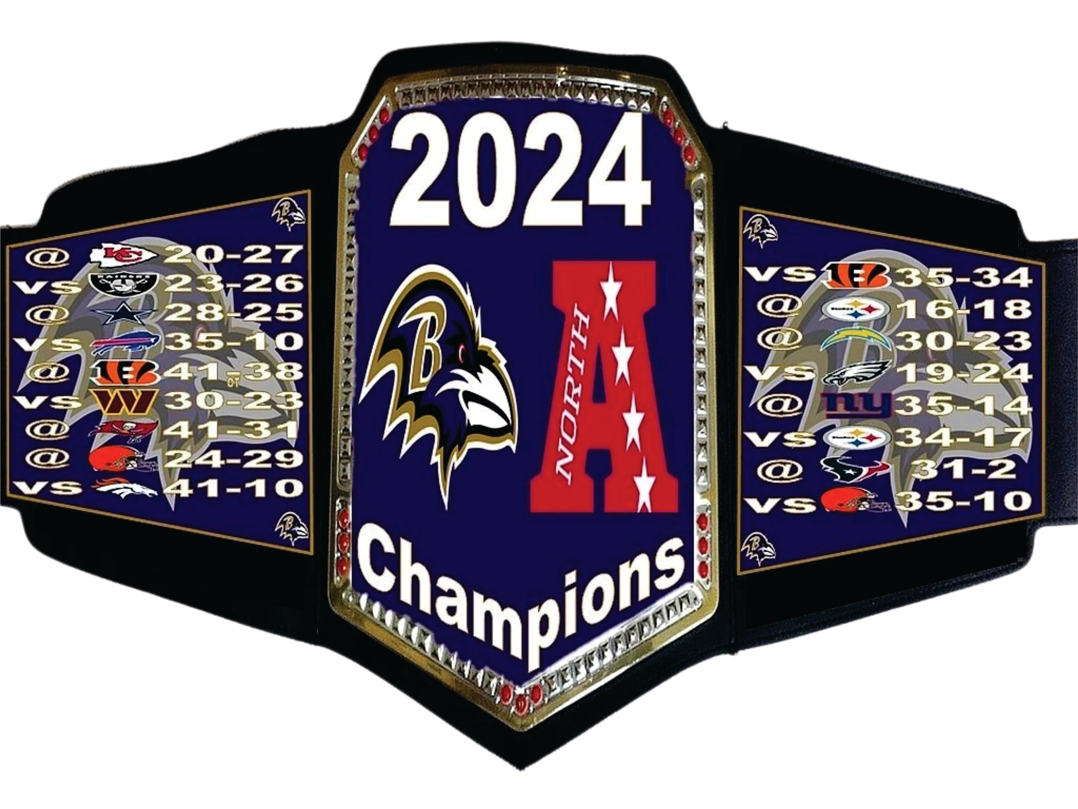 2024 Buffalo Bills AFC East Division Champions Championship Belt Wrestling Title Belts