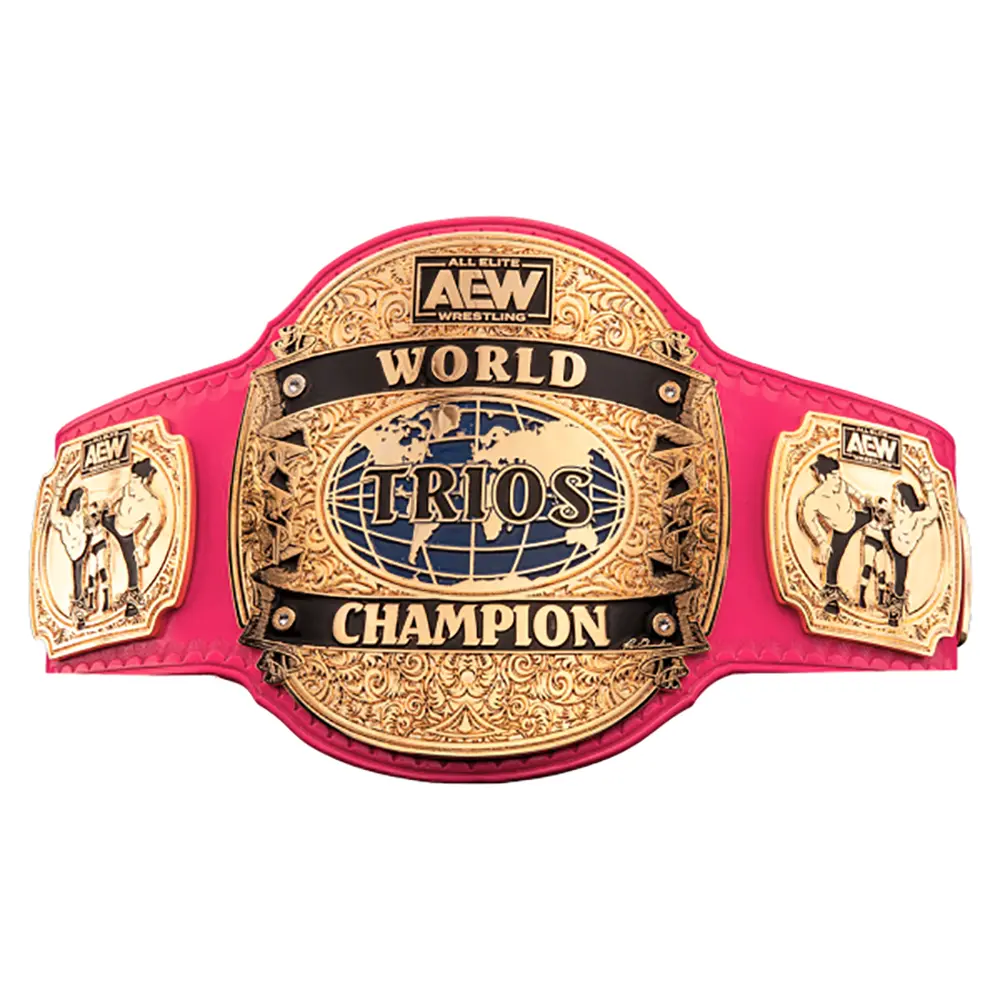 AEW World Trios Championship Belt - Official Replica Wrestling Title Belts