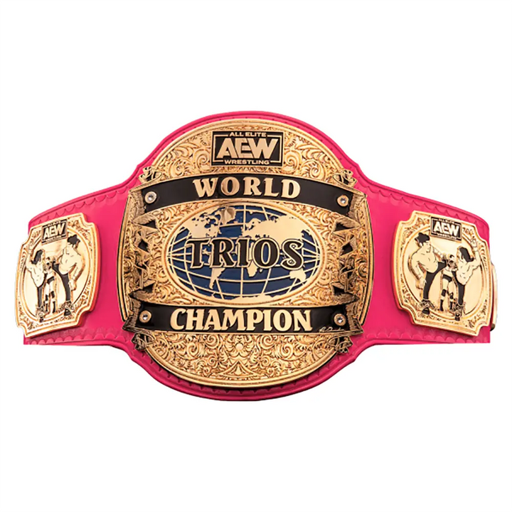AEW World Trios Championship Belt - Official Replica Wrestling Title Belts