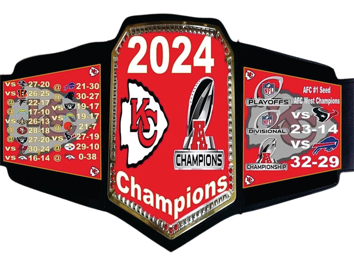 2024 Houston Texans AFC South Division Champions Championship Belt Wrestling Title Belts