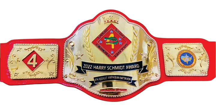 2022 Harry Schmidt Award Champions Championship Belt Wrestling Title Belts