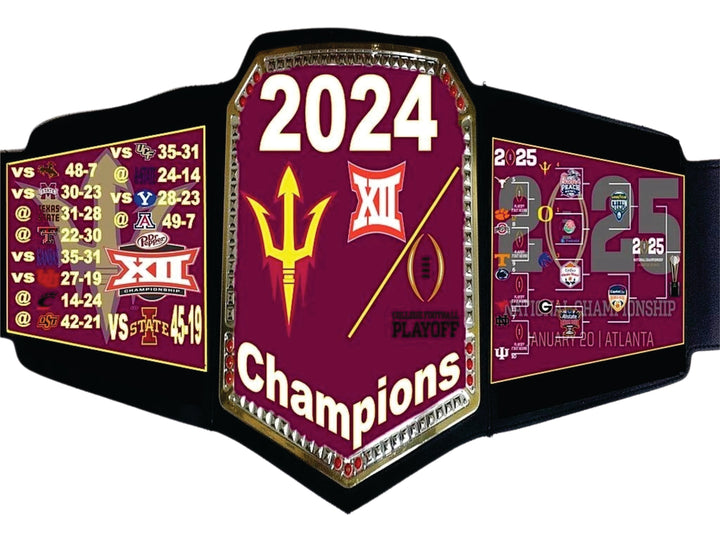 Oregon Ducks 2024 BIG10 Champions / CFP Playoff Championship Belt Wrestling Title Belts