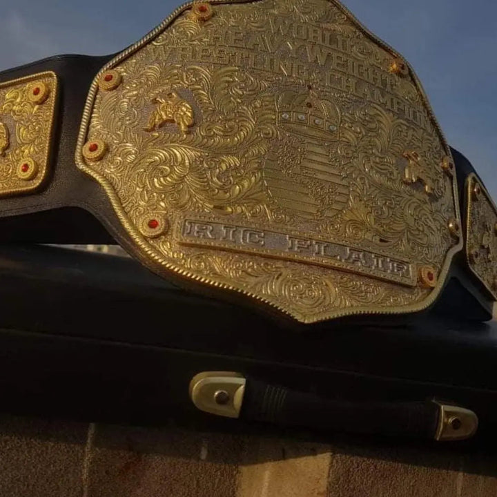 BIG GOLD CRUMRINE CNC MADE CHAMPIONSHIP BELT Wrestling Title Belts