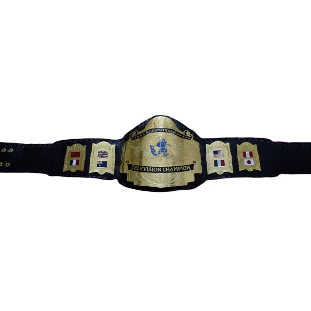 AWA International Television Championship Belt Wrestling Title Belts