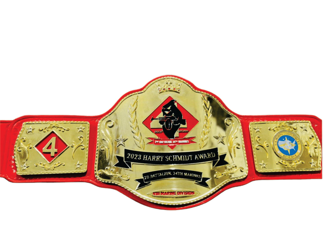 2023 Harry Schmidt Award Champions Championship Belt Wrestling Title Belts