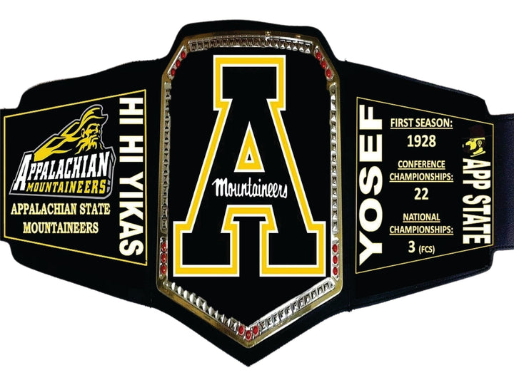 Appalachian State Mountaineers WWE College Legacy Title Belt Wrestling Title Belts