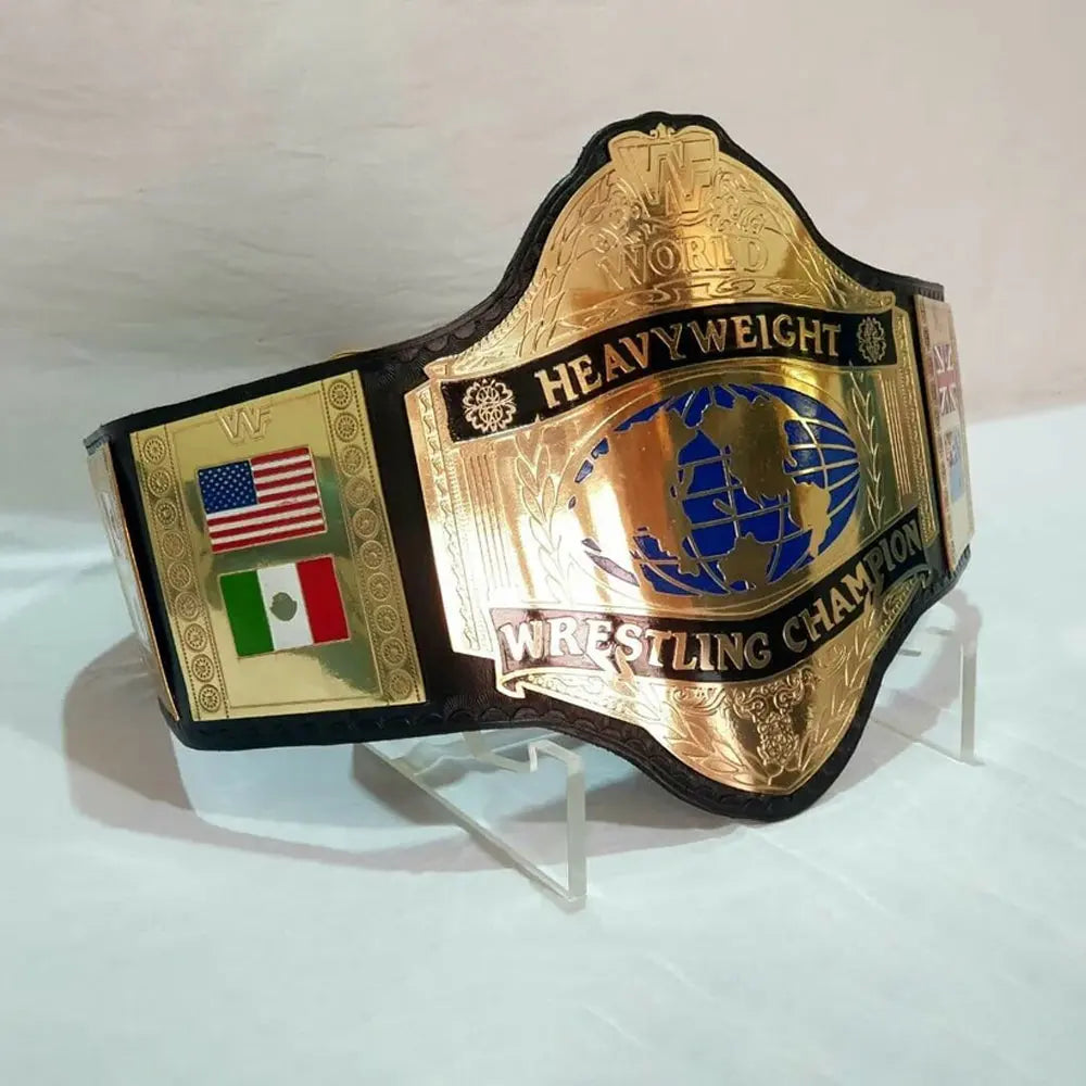 WWWF Title Hulk Hogan World Wrestling Federation Championship Belt Wrestling Title Belts