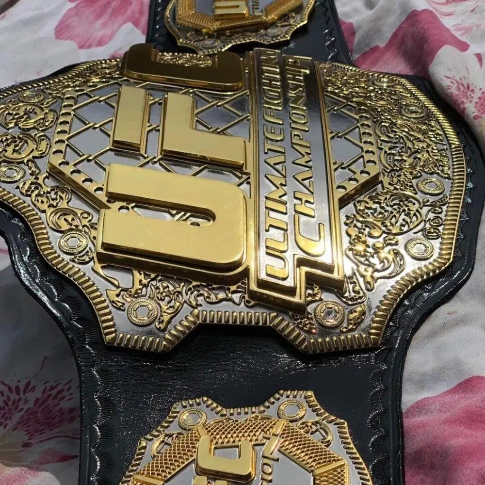 UFC TRIPLE STACK CNC MADE CHAMPIONSHIP BELT Wrestling Title Belts
