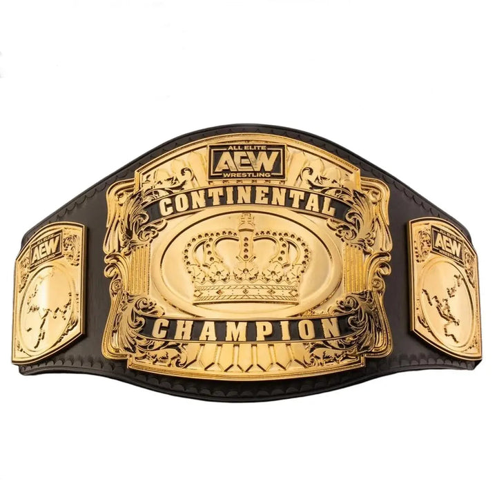 AEW Continental Champion Replica Belt – Gold Wrestling Title Wrestling Title Belts