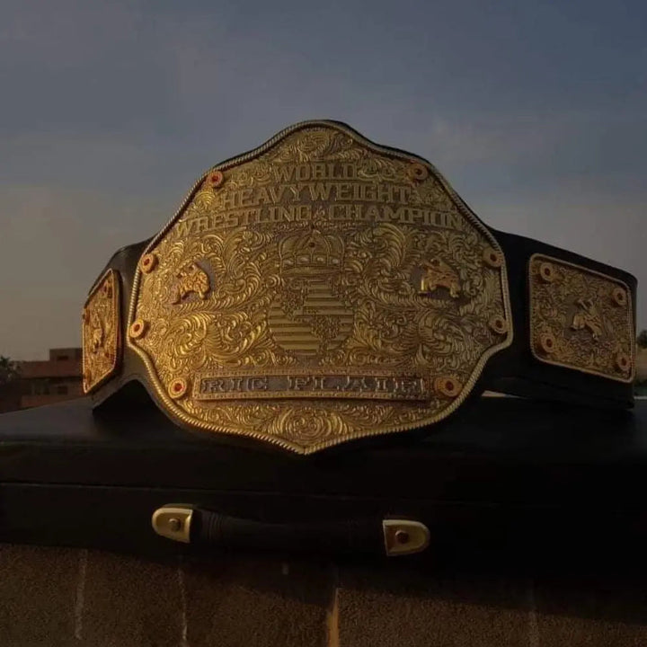 BIG GOLD CRUMRINE CNC MADE CHAMPIONSHIP BELT Wrestling Title Belts
