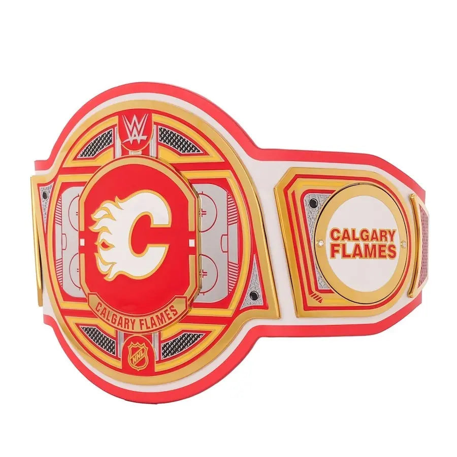 Calgary Flames NHL Championship Belt Wrestling Title Belts