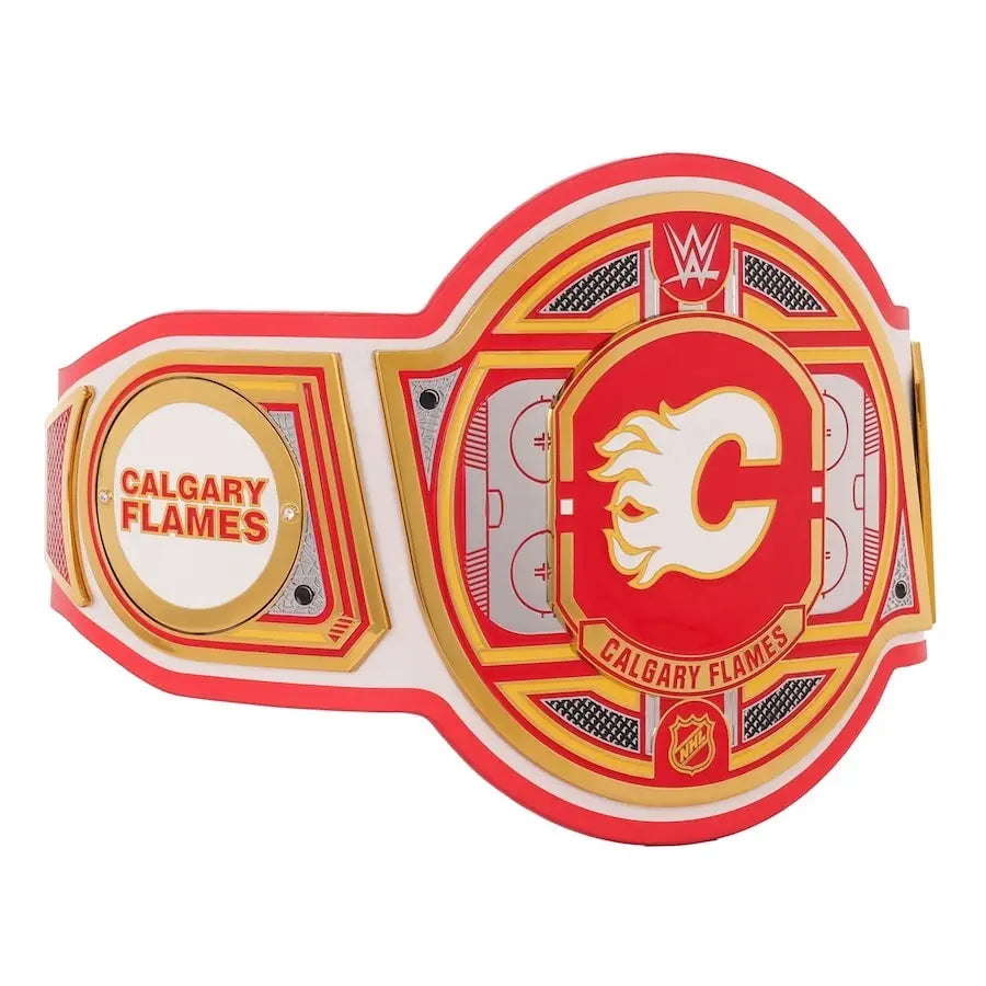 Calgary Flames NHL Championship Belt Wrestling Title Belts