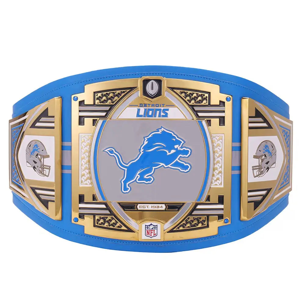 Detroit Lions WWE Legacy Title Belt Wrestling Title Belts