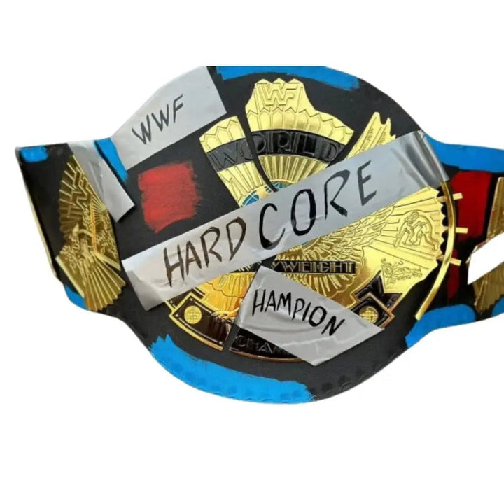Handmade WWF Hardcore Heavyweight Championship Wrestling Title Belts