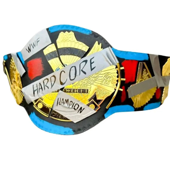 Handmade WWF Hardcore Heavyweight Championship Wrestling Title Belts