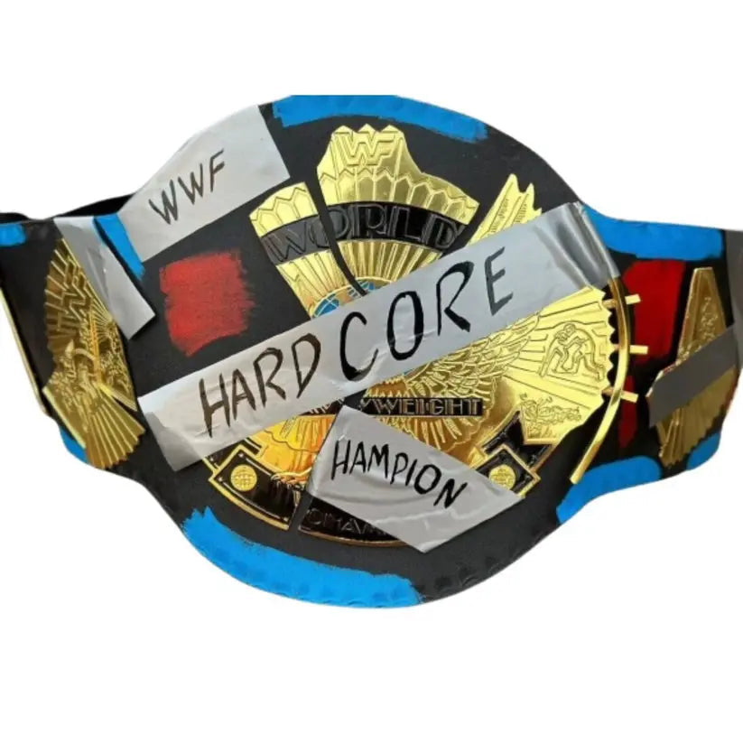 Handmade WWF Hardcore Heavyweight Championship Wrestling Title Belts