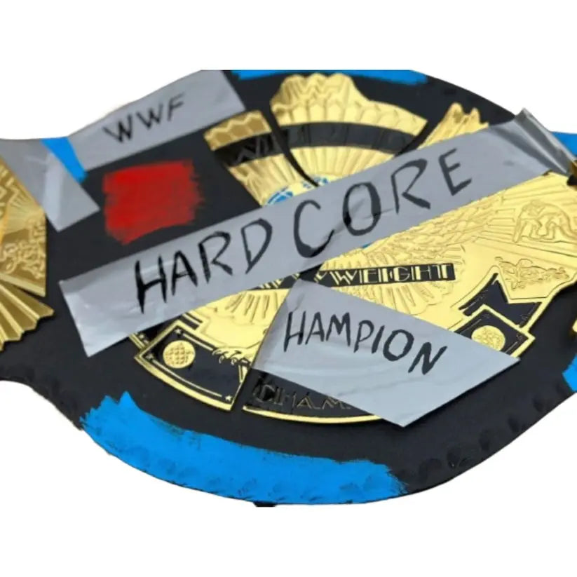 Handmade WWF Hardcore Heavyweight Championship Wrestling Title Belts