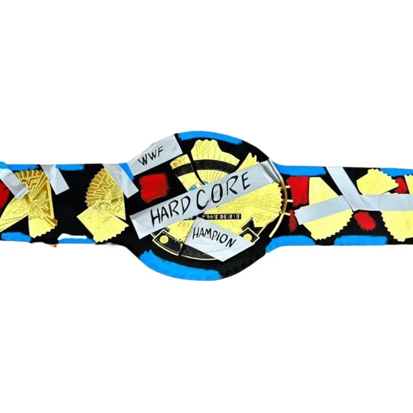 Handmade WWF Hardcore Heavyweight Championship Wrestling Title Belts