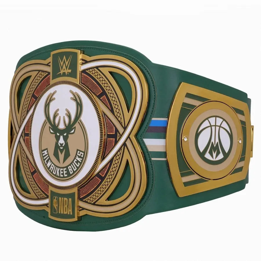 Milwaukee Bucks NBA Championship Belt Wrestling Title Belts