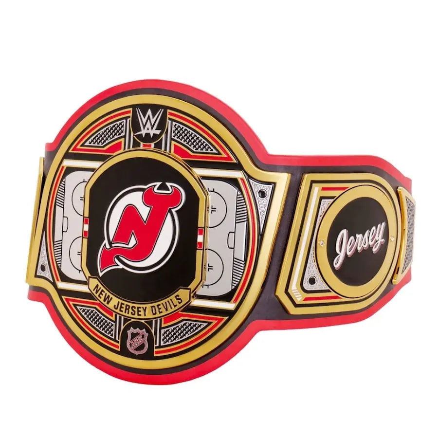 New Jersey Devils NHL Championship Belt Wrestling Title Belts