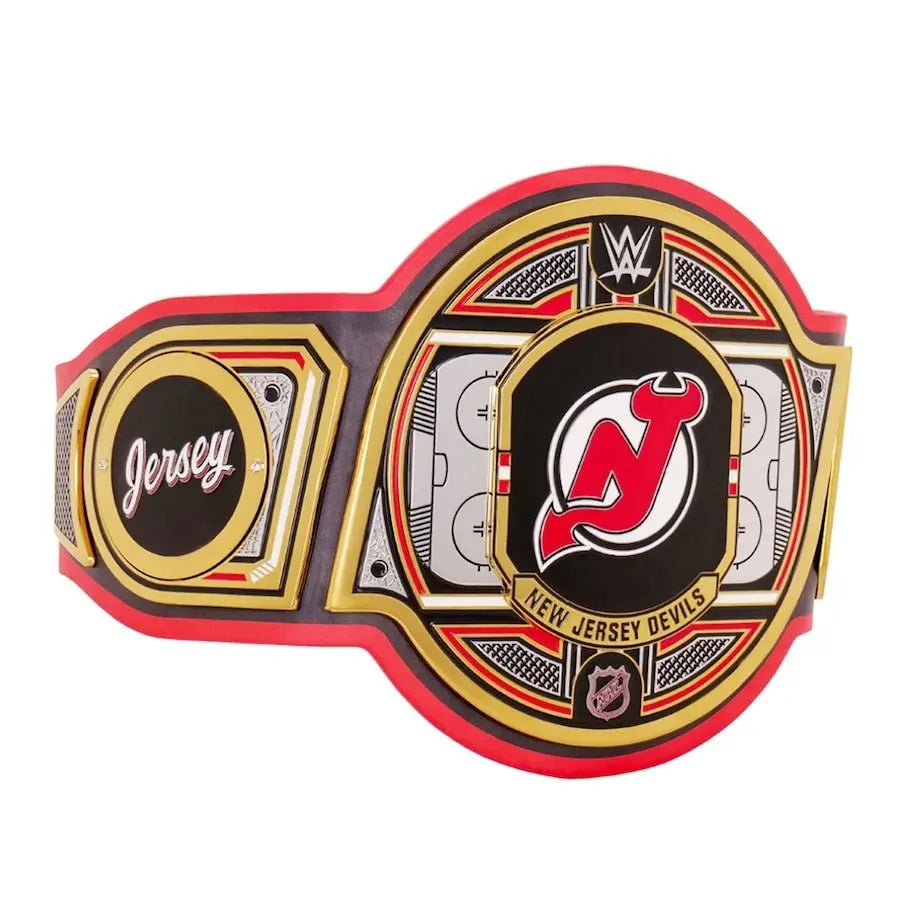 New Jersey Devils NHL Championship Belt Wrestling Title Belts