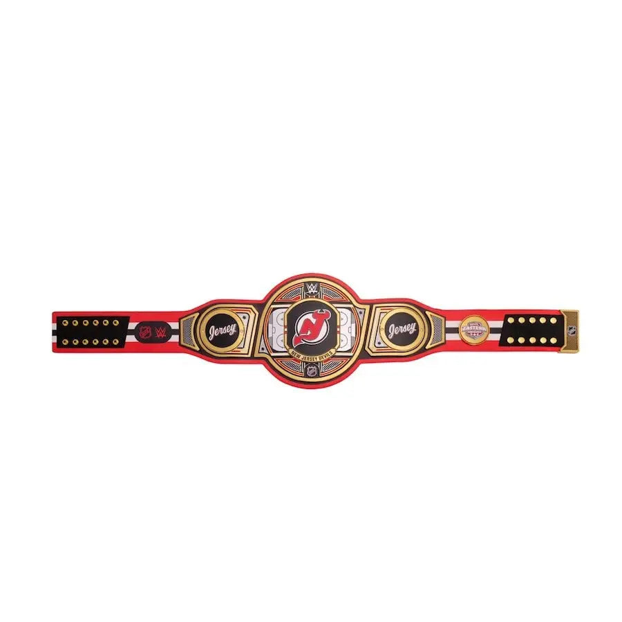 New Jersey Devils NHL Championship Belt Wrestling Title Belts