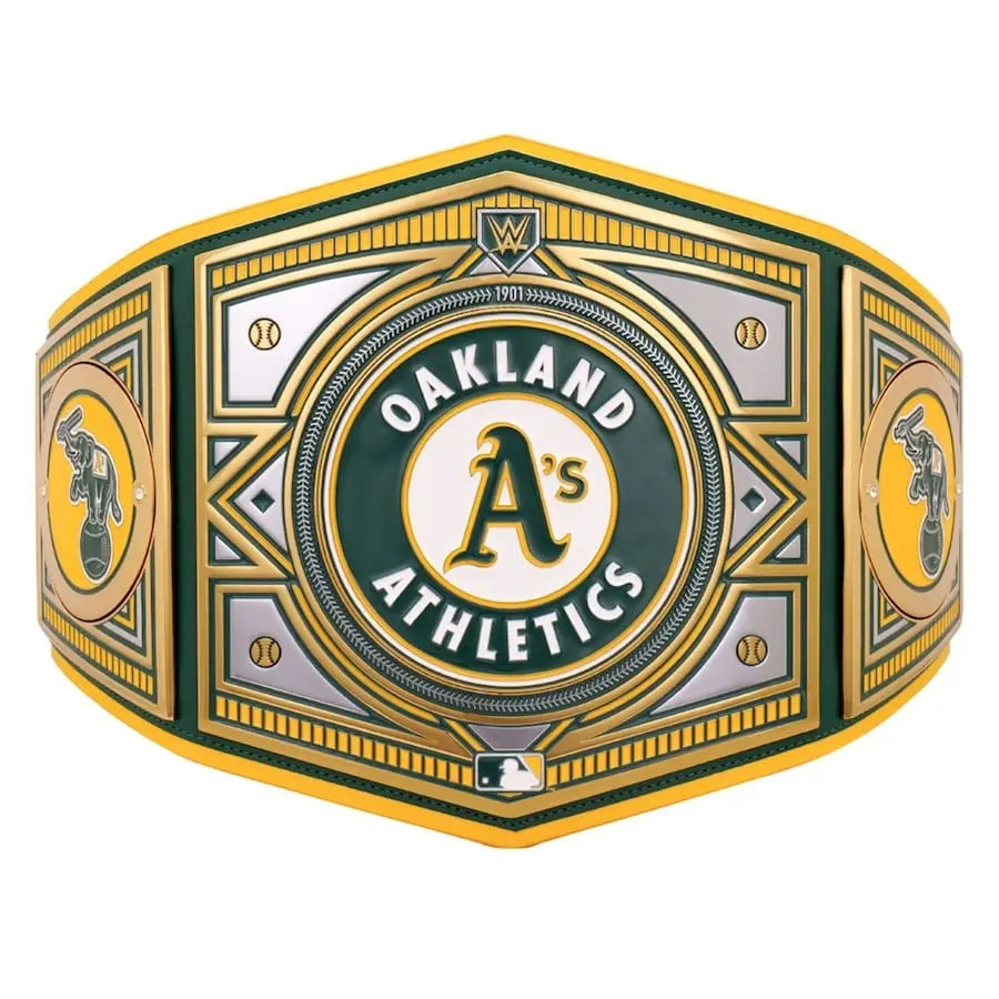 Oakland Athletics MLB Championship Belt Wrestling Title Belts