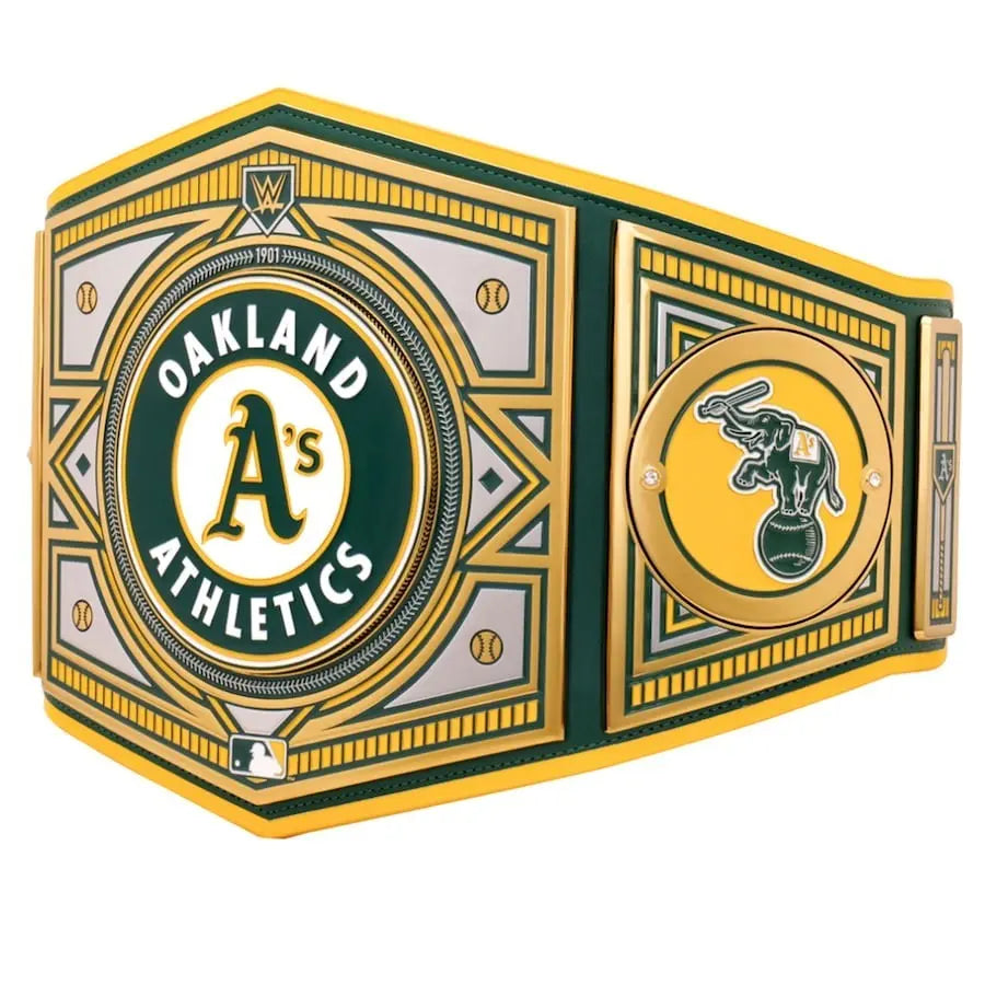 Oakland Athletics MLB Championship Belt Wrestling Title Belts