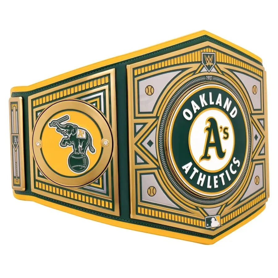 Oakland Athletics MLB Championship Belt Wrestling Title Belts