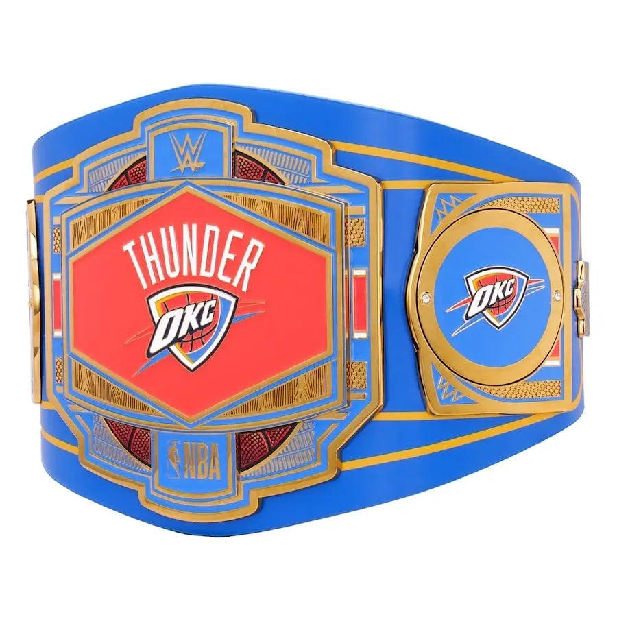 Oklahoma City Thunder NBA Championship Belt Wrestling Title Belts
