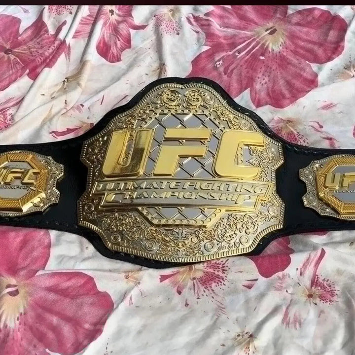 UFC TRIPLE STACK CNC MADE CHAMPIONSHIP BELT Wrestling Title Belts