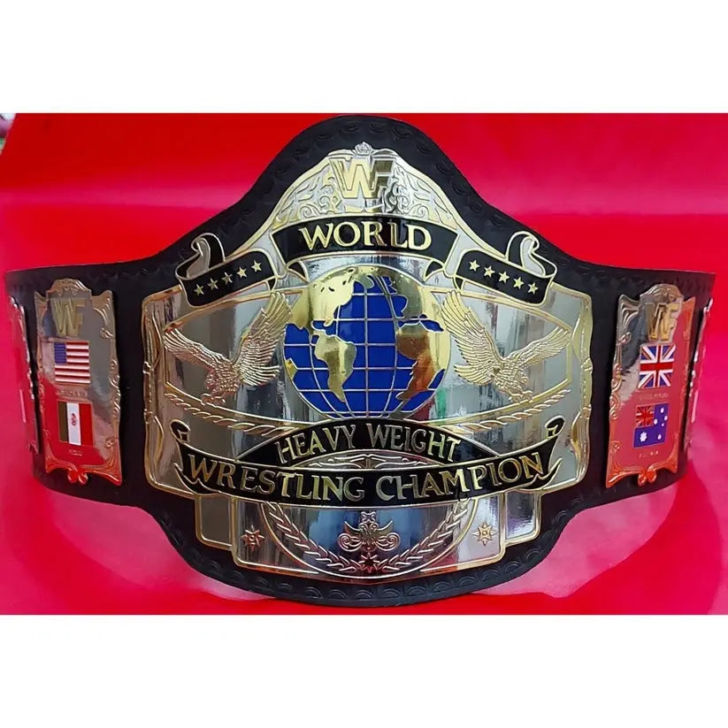 WWF Hulk Hogan '86 Wrestling Championship Wrestling Title Belts