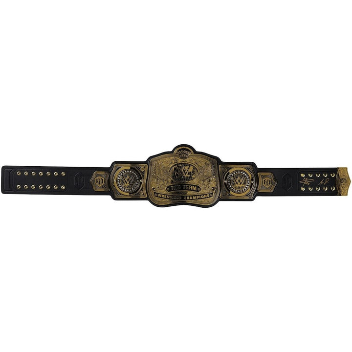 Angelo Dawkins & Montez Ford Street Profits WWE Autographed WWE Tag Team Championship Replica Title Belt Wrestling Title Belts