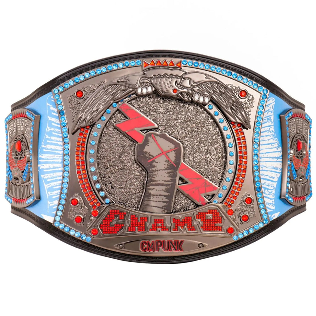 CM Punk 434-Day Record Signature Championship Wrestling Title Belts