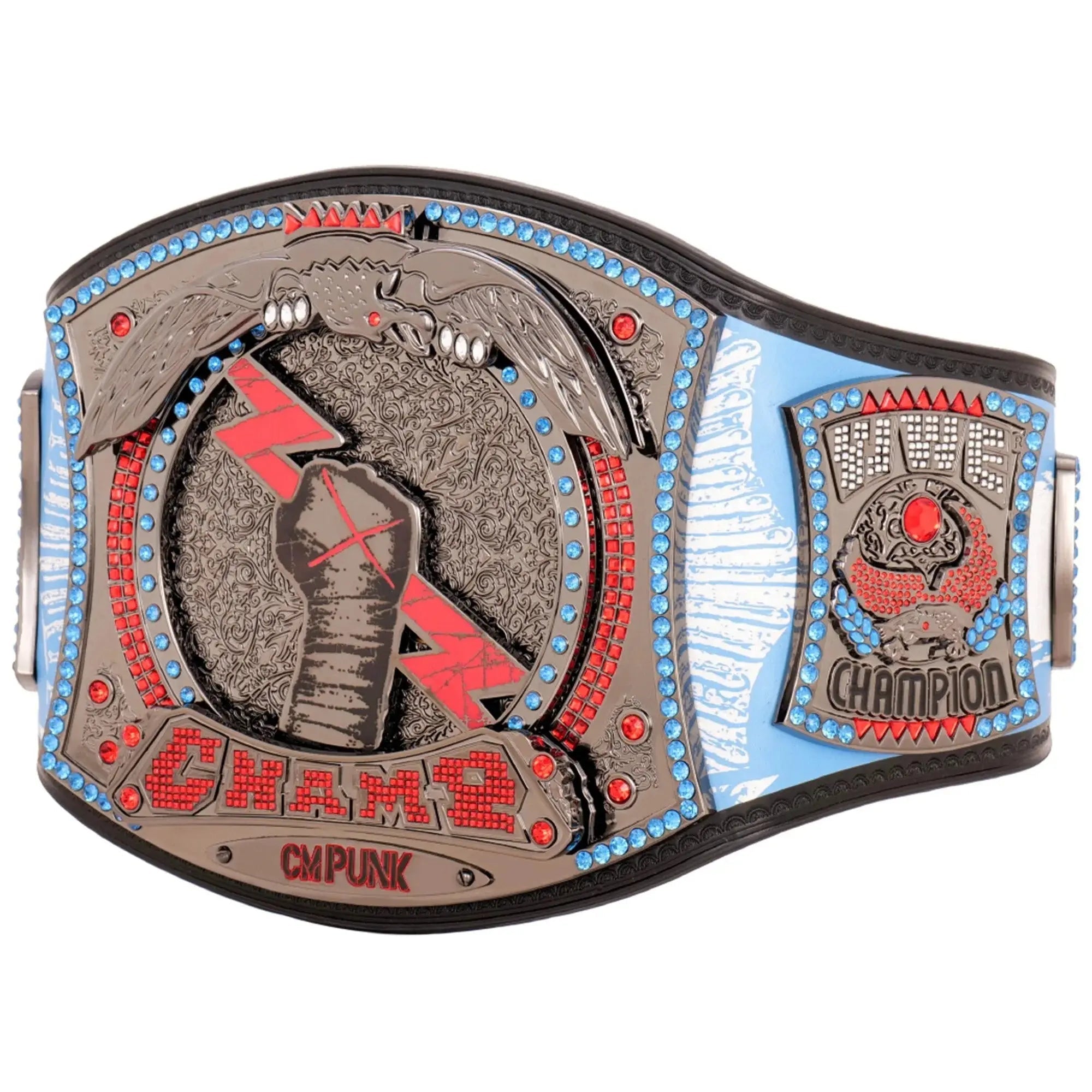CM Punk 434-Day Record Signature Championship Wrestling Title Belts