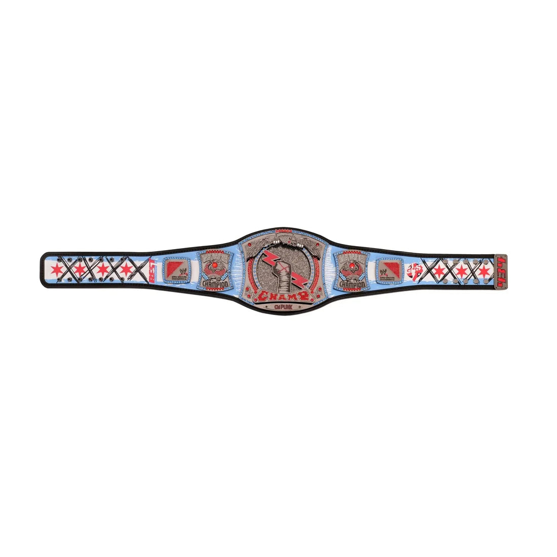 CM Punk 434-Day Record Signature Championship Wrestling Title Belts