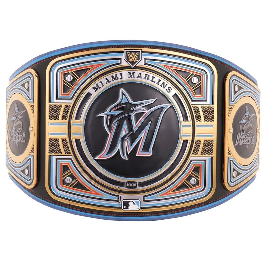 Miami Marlins WWE Legacy Title Belt Wrestling Title Belts