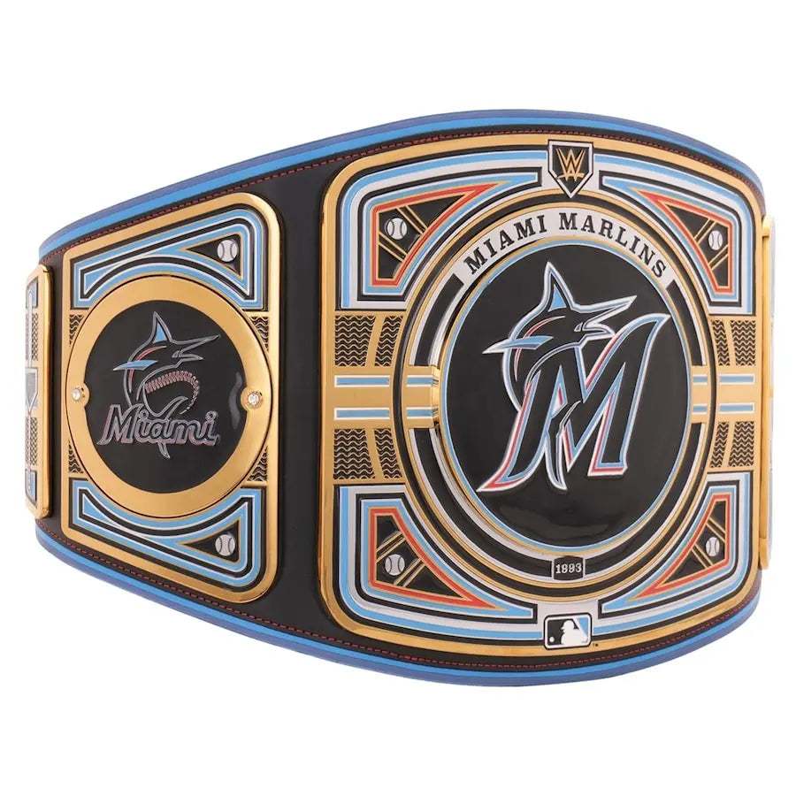 Miami Marlins WWE Legacy Title Belt Wrestling Title Belts