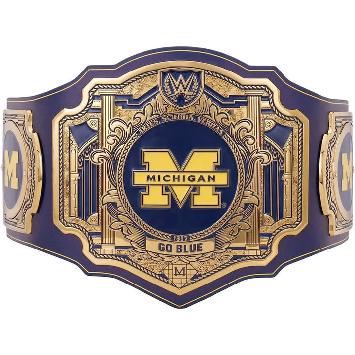 Michigan Wolverines WWE Legacy Title Wrestling Title Belts