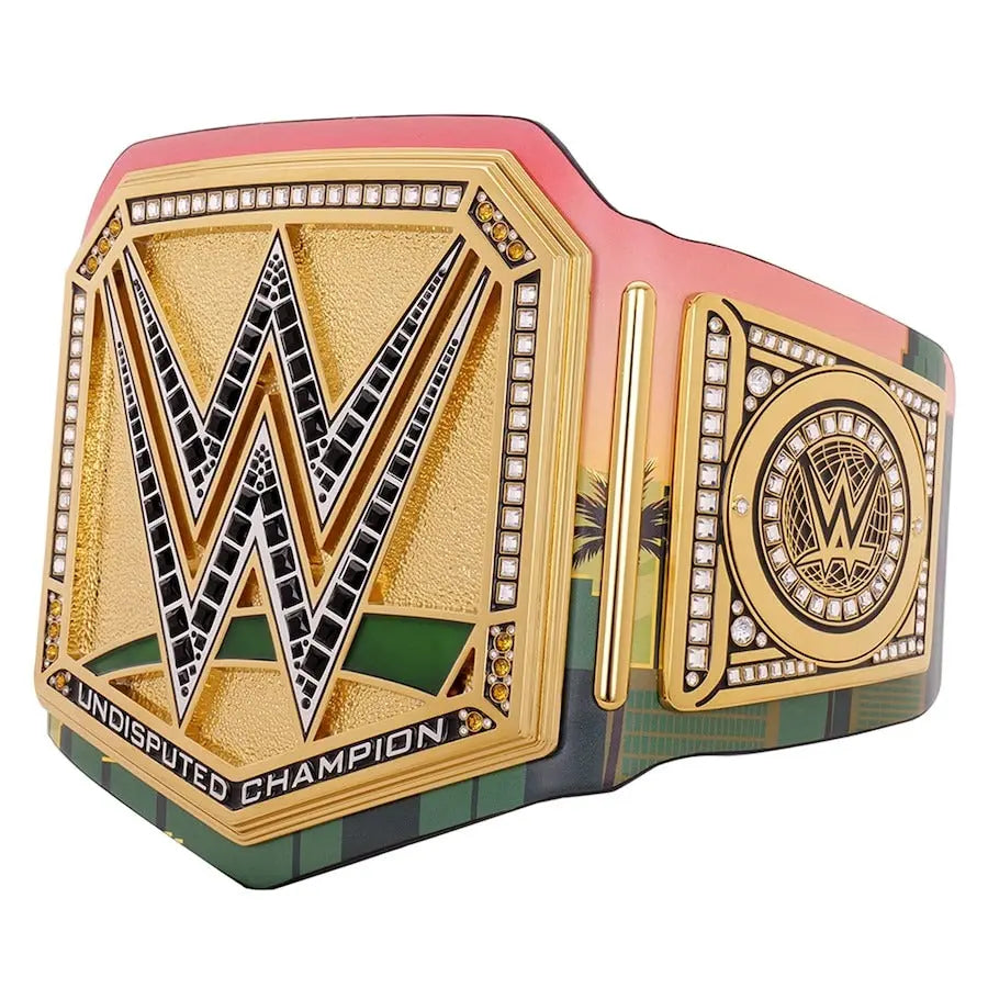 Money in the Bank 2025 Los Angeles Championship Title Wrestling Title Belts