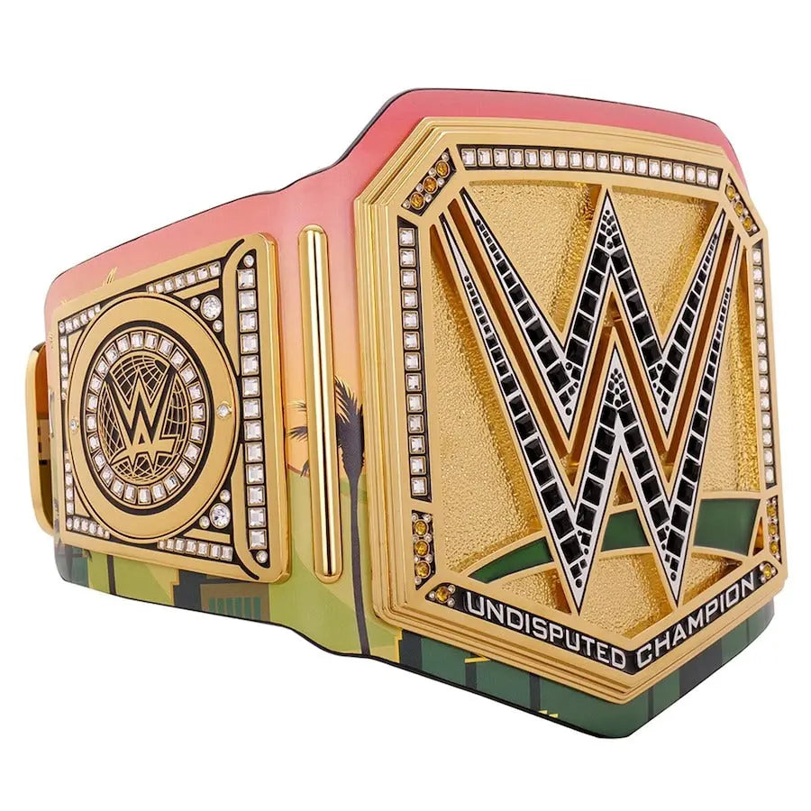 Money in the Bank 2025 Los Angeles Championship Title Wrestling Title Belts