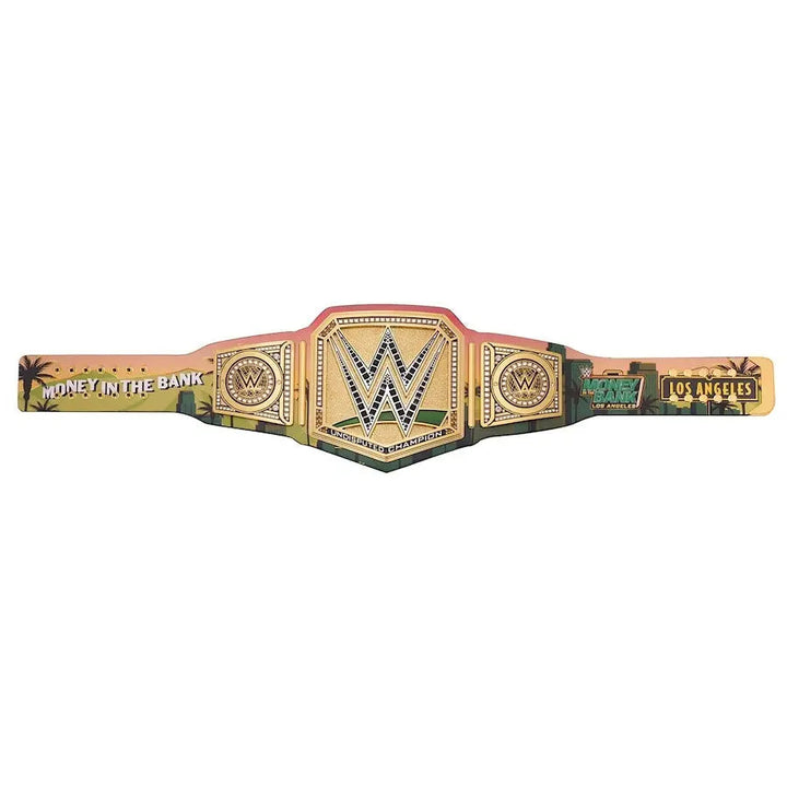 Money in the Bank 2025 Los Angeles Championship Title Wrestling Title Belts