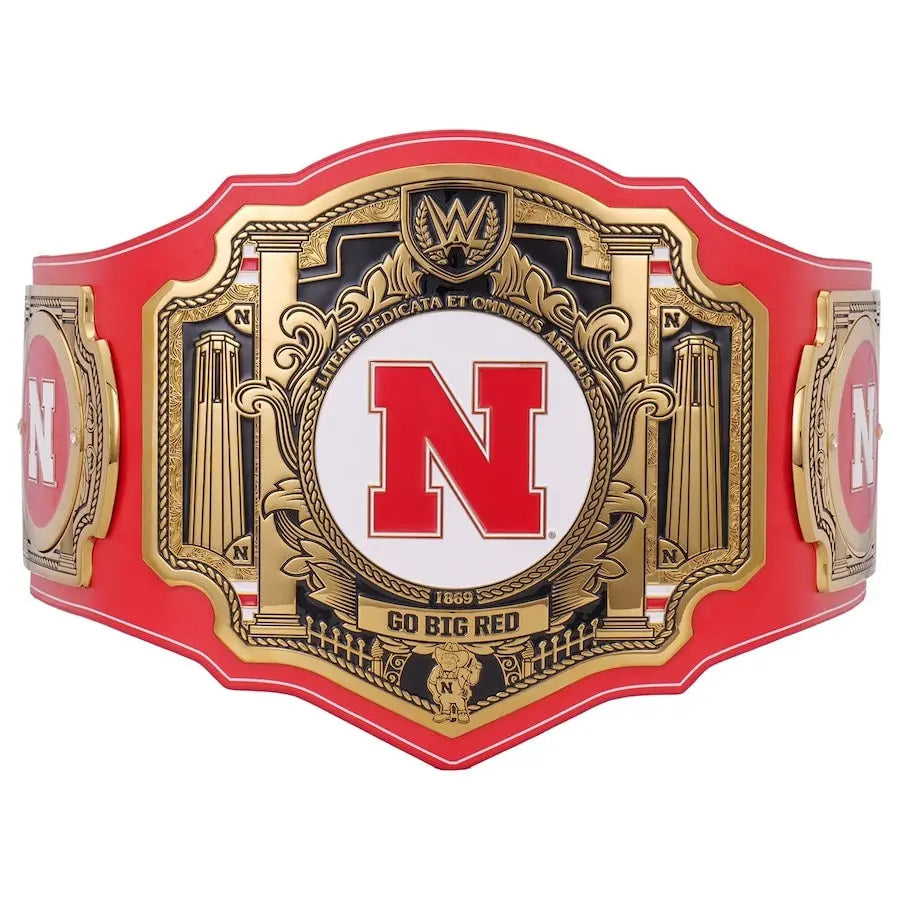 Nebraska Huskers WWE Legacy Title Wrestling Title Belts