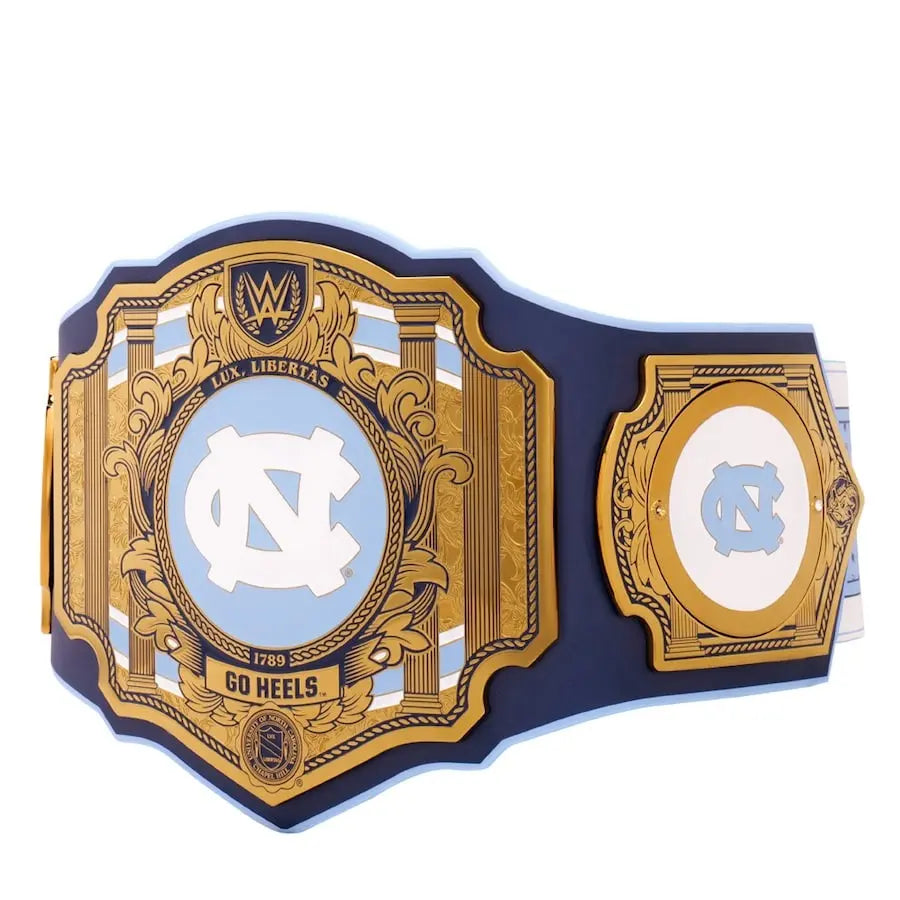 North Carolina Tar Heels WWE Legacy Championship Wrestling Title Belts