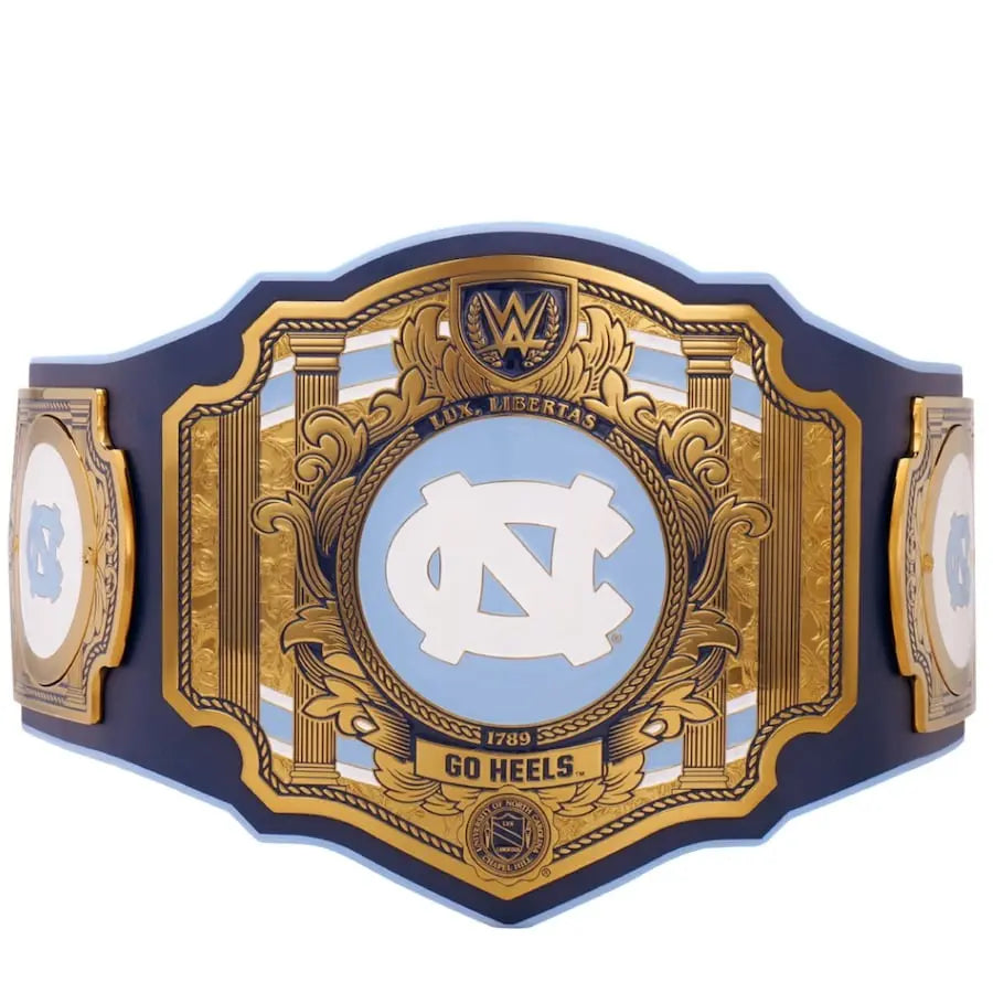 North Carolina Tar Heels WWE Legacy Championship Wrestling Title Belts