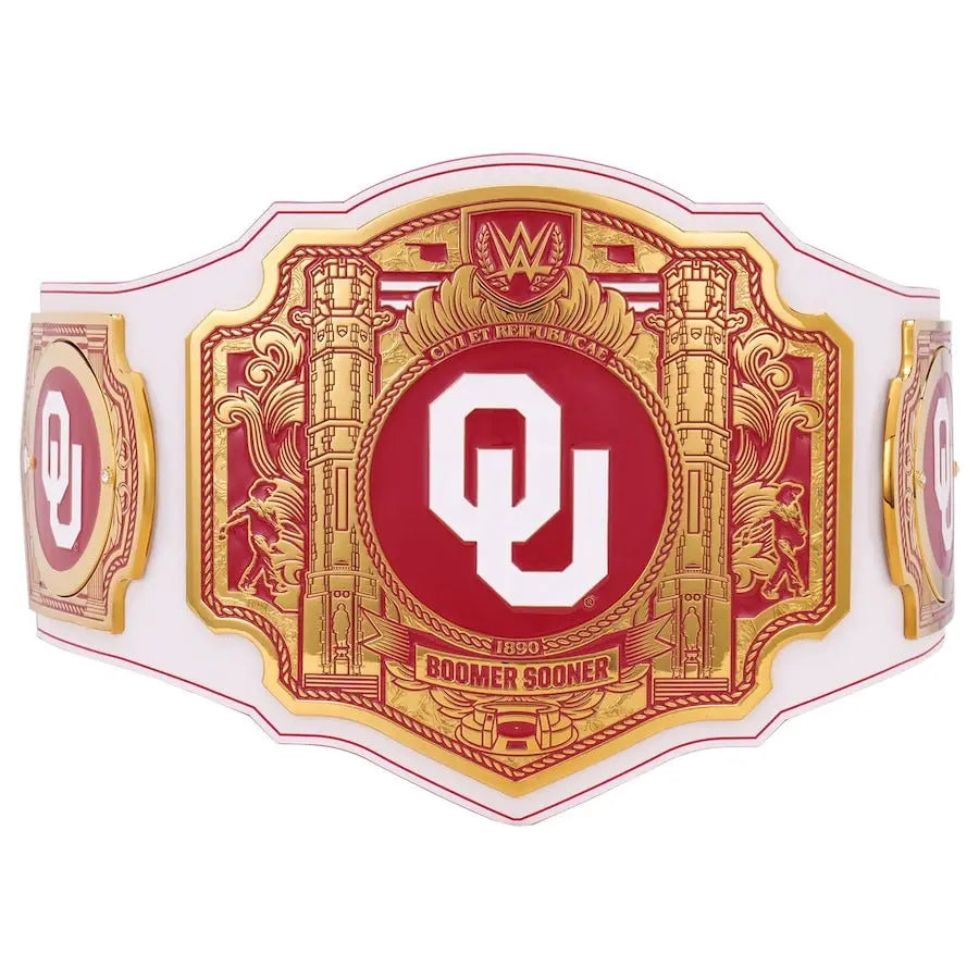 Oklahoma Sooners WWE Legacy Title Wrestling Title Belts