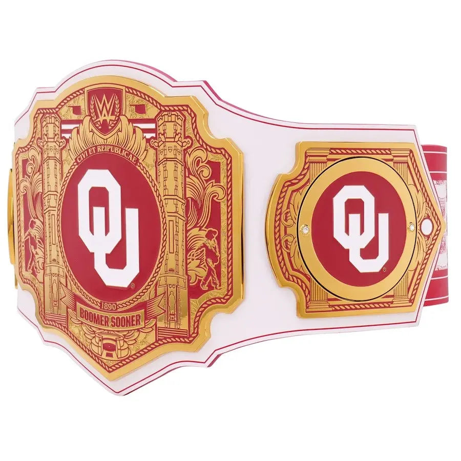 Oklahoma Sooners WWE Legacy Title Wrestling Title Belts