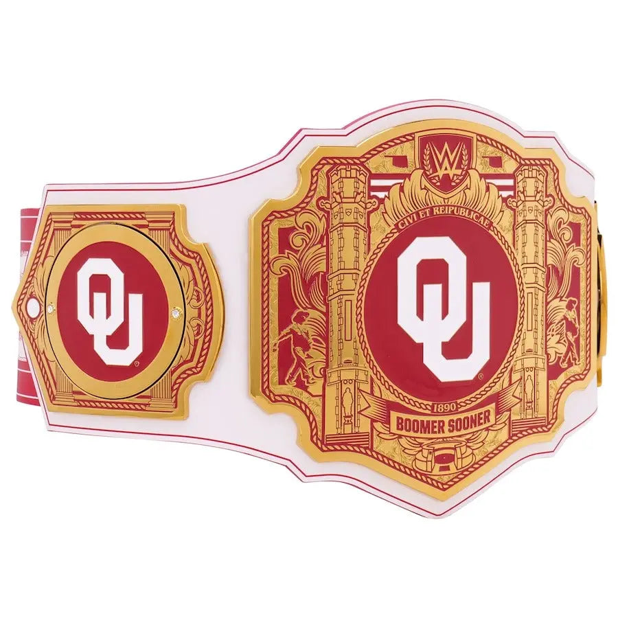 Oklahoma Sooners WWE Legacy Title Wrestling Title Belts